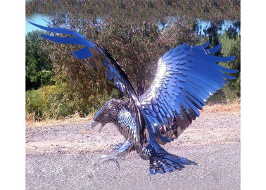 Garden / Indoor Decoration Stainless Steel Eagle Sculpture / Eagle Statue