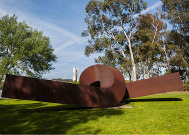 China Twisted Shape Large Decor Corten Steel Sculpture Metal Garden Art Sculpture supplier