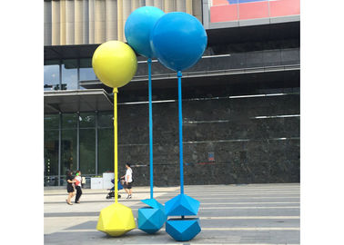 China Custom Size Painted Metal Sculpture Stainless Steel Balloon Sculpture For Outdoor supplier