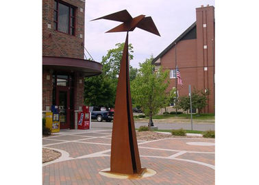 China Large Outdoor Art Decorative Corten Steel Abstract Sculpture Forging And Casting supplier