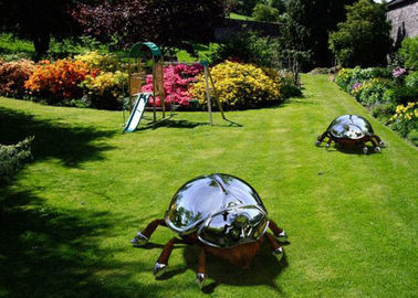 China Large Stainless Steel Sculpture Artists Metal Animal Insect Sculpture Garden supplier