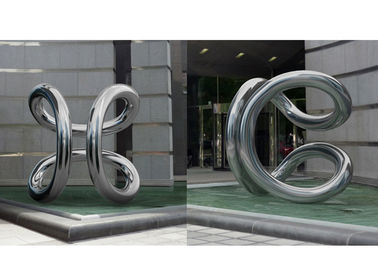 China Large Polished Twist Stainless Steel Entrance Sculpture for Urban Landscape supplier