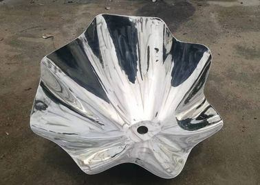 China Custom Size Mirror Polished Stainless Steel Shell Sculpture for Outdoor supplier