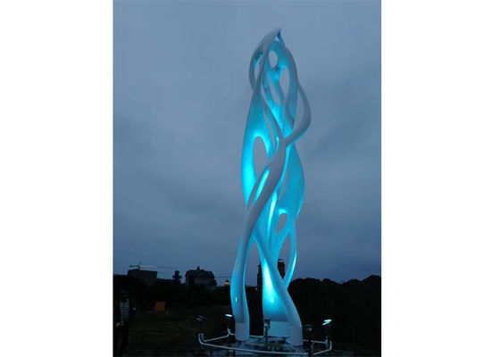 China Large Stainless Steel City Outdoor Lighting Sculpture for Urban Landscape supplier