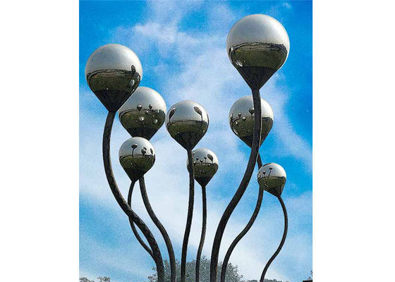 China 300cm High Modern Stainless Steel Landscape Art Sculpture supplier