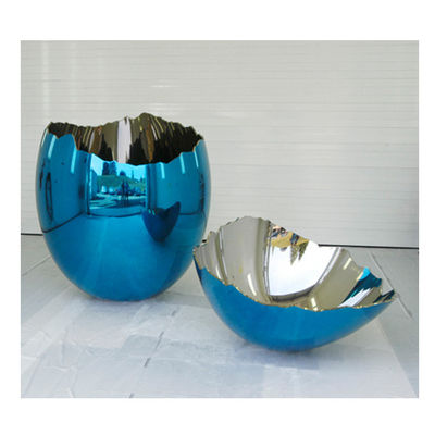 China ODM Polished Stainless Steel Broken Shell Egg Sculpture supplier