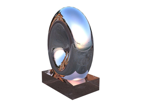 Metal Landscape Modern Stainless Steel Sculpture Polished