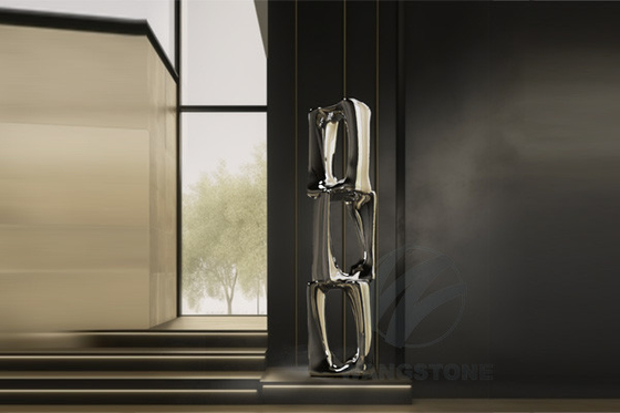 Modern Art Abstract Stainless Steel Outdoor Metal Sculpture Mirror Polished