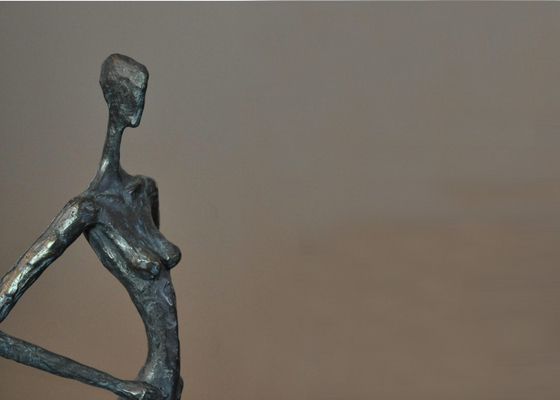 Contemporary Female Mannequin Bronze Statue For Outdoor Public Decorative