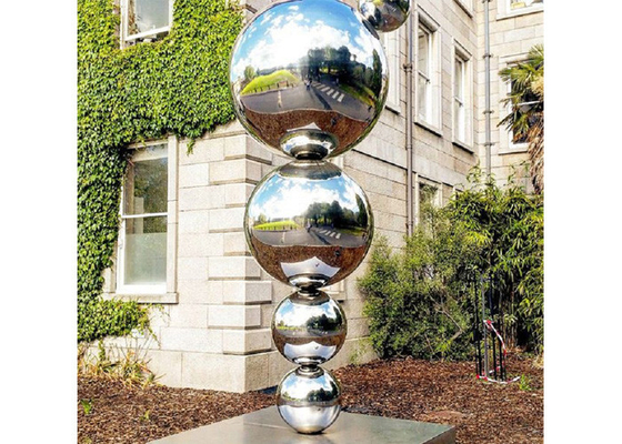 Custom Mirror Polished Modern Art Stainless Steel Sphere Ball Sculpture for Outdoor