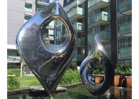 Large Mirror Polished Modern Garden Exterior Stainless Steel Outdoor Sculpture