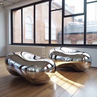 Impressions Stainless Steel Sculpture For Hotels And Villas In Various Sizes