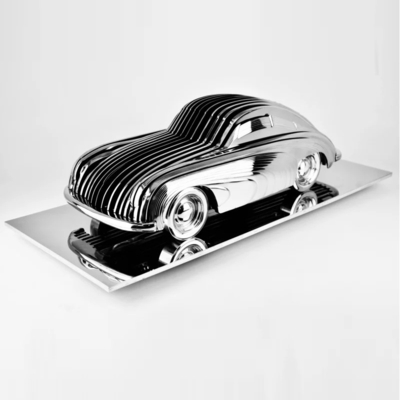 Unique Stainless Steel Car Model Sculptures Customize Size And Color
