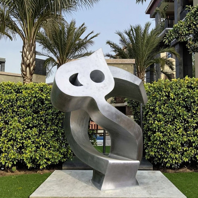 Modern Outdoor Arabic Calligraphy Islamic Sculpture Stainless Steel Metal Crafts