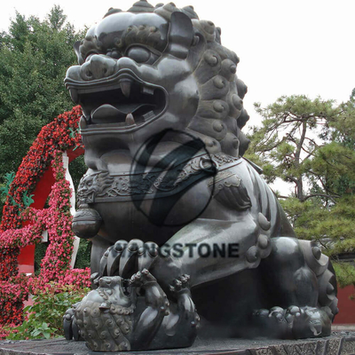Classic Decorative Chinese Lion Statue Bronze Foo Dog Animal Sculpture Ornaments