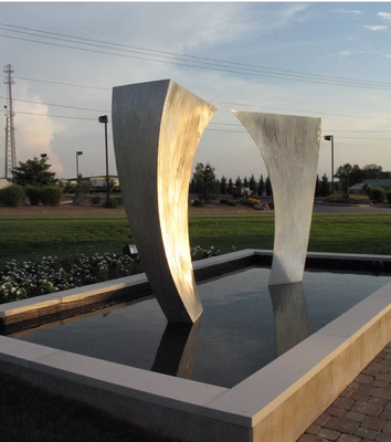 Decorative Outdoor Garden Water Fountain Stainless Steel Sculpture