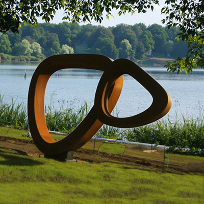 Custom Timeless Beauty Rust-Colored Outdoor Garden Metal Art Corten Steel Sculpture