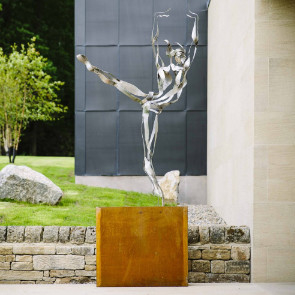 Hotel Lobby House Decor Source Factory Custom Stainless Steel Figurative Sculpture Statue