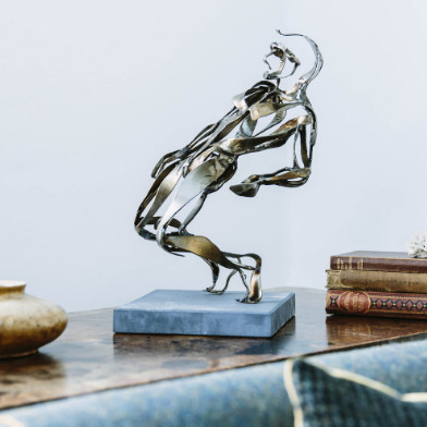 Hotel Lobby House Decor Source Factory Custom Stainless Steel Figurative Sculpture Statue