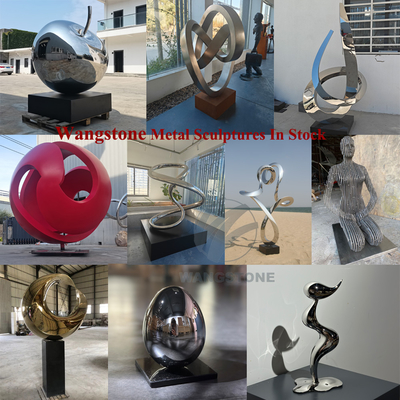 Water Fountain Outdoor Stainless Steel Polished Infinity Loop Large-scale Fountain Sculpture