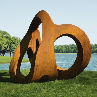 Good price Custom Weathering Steel Outdoor Abstract Sculpture for Landscape from Professional Sculpture Factory online