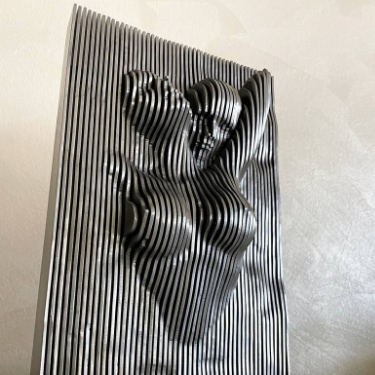 Good price Sculpture Design Manufacturer Modern Wall Decorative Steel Sculpture Metal Statue Artwork online