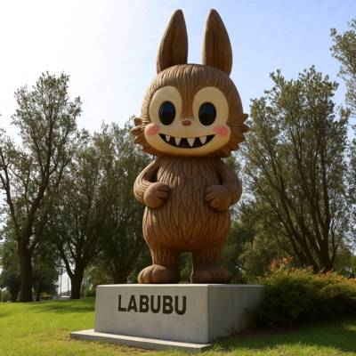 Good price Garden Decoration Toy Art Fiberglass Labubu Sculpture online
