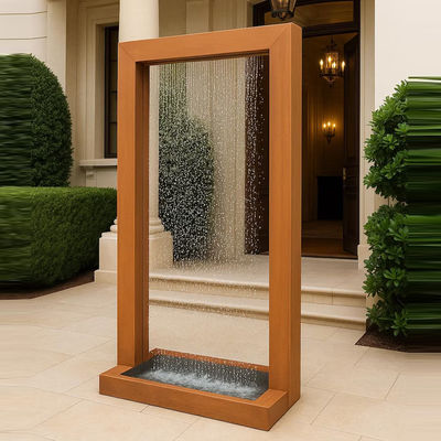 Good price Corten Steel Rain Curtain Wall | Weather-Resistant Garden Water Feature Sculpture (Low Maintenance · Zen Water Art) online