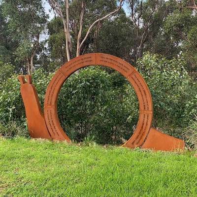 Good price Factory Weathering Steel Sculpture in Snail Form Landscape Metal Corten Steel Sculpture for Garden Decoration online