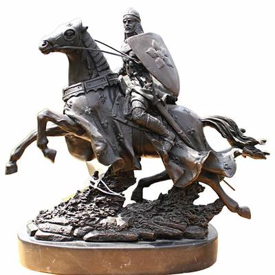 Good price Custom Riding Garden Art Metal Decor Bronze Copper Statue Steel Sculpture online