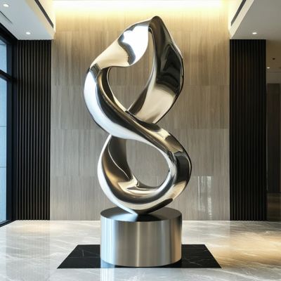 Good price Contemporary Indoor/Outdoor Decoration Stainless Steel Infinity Loop Sculpture online