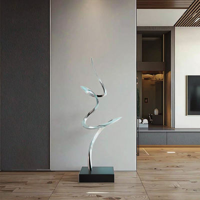 Good price Mirror Polished Modern Abstract Metal Art Sculpture Elegant Luxury Decor for Interior Spaces online