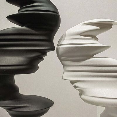 Good price Custom Decorative  Fiber Glass Sculpture Abstract Life Size Sculpture Metal  Statue online