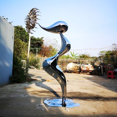 Good price Outdoor Metal Art Decor Stainless Steel Mermaid Abstract Sculpture Statue online