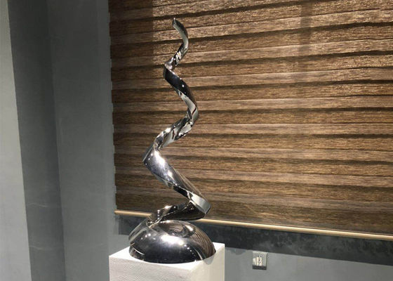 Good price Polished Contemporary Art Mirror Stainless Steel Sculpture For Indoor Decoration online