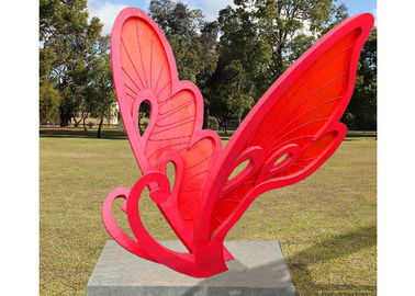 Large Size Metal Butterfly Sculpture Stainless Steel For Garden Landscape