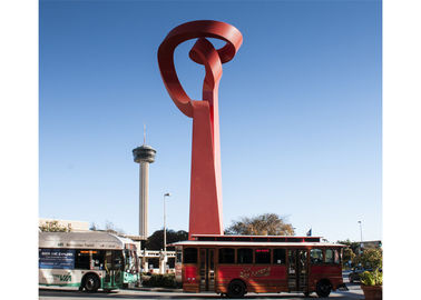 Outside Large Contemporary Painted Sculpture Stainless Steel Corrosion Stability