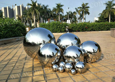 Stainless Steel High Polished Large Garden Ball Sculpture for Urban
