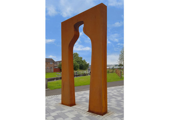 Large Landscape Design Corten Steel Garden Wine Bottle Sculpture