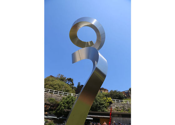 Matt Stainless Steel Dancer Sculpture 250cm Height For Outdoor Decoration
