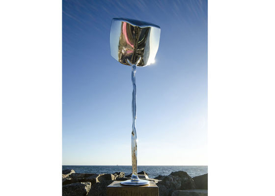 OEM 300cm Height Polished Stainless Steel Decorative Metal Art