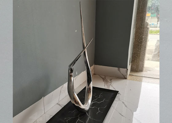 Height 56cm Unique 316 Stainless Steel Art Sculptures