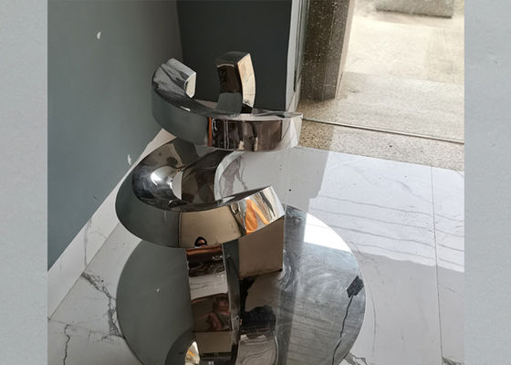 51cm Height Modern Polished Stainless Steel Sculpture For Table Decoration