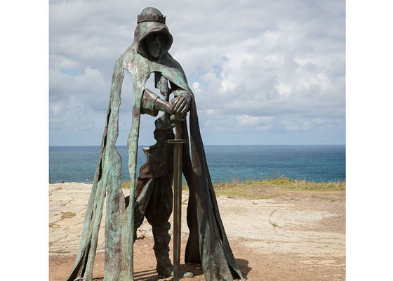 Life Size Patina Warrior Abstract Bronze Sculpture
