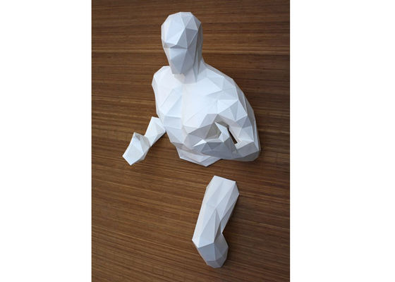 180cm Height Painted Stainless Steel Wall Man Sculpture