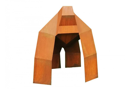 150cm High Corten Steel King Kong Sculpture For Garden Decor