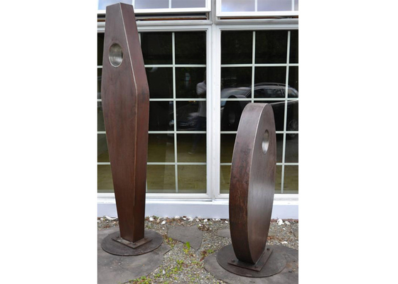 Garden Decoration Painted Stainless Steel Metal Sculpture Art 200cm / 160cm Height