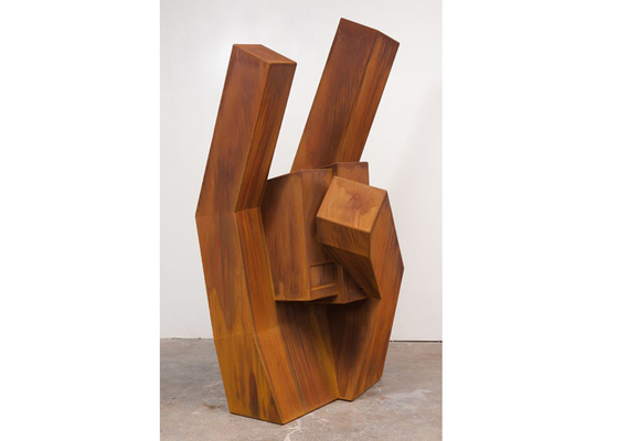Modern Decorative Metal Outdoor Art Corten Steel Hand Sculpture