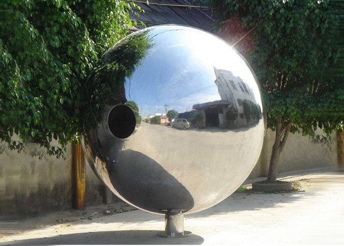 Polished Outdoor Metal Sculpture Stainless Steel Decorative Balls For