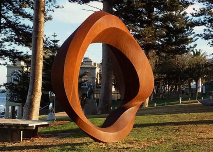 Corten Steel Rusted Metal Garden Sculptures , Outdoor